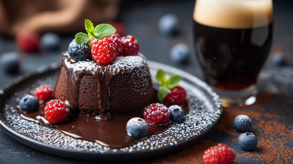 bières artisanales pour les fêtes - stout pour le dessert