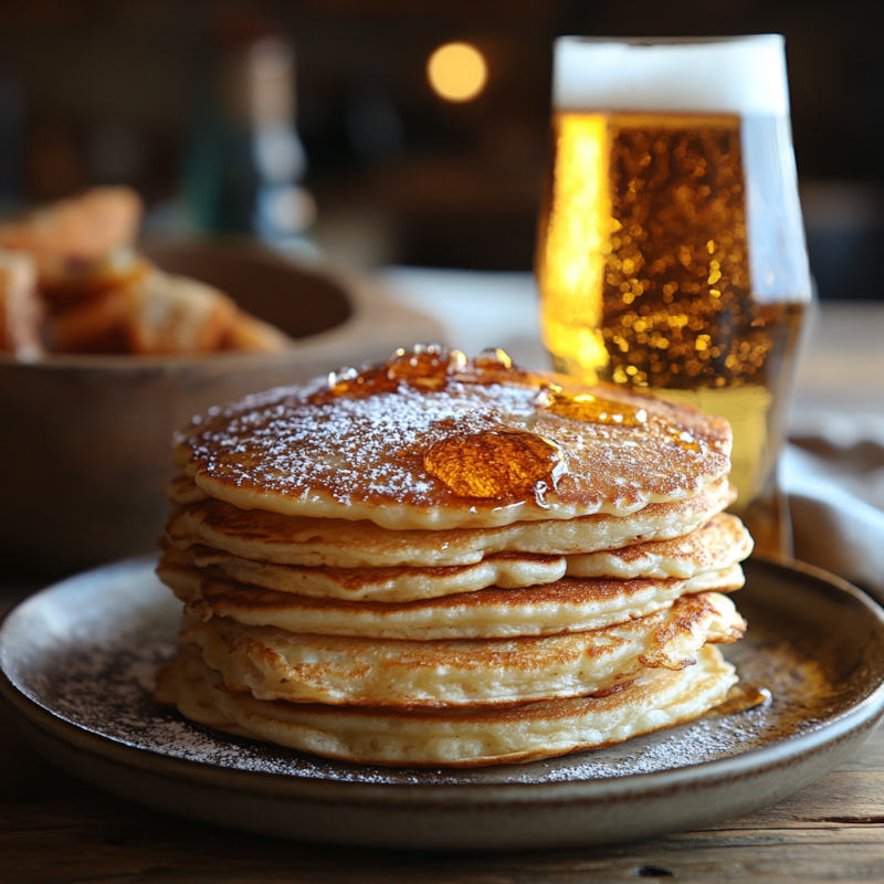 Dessert à base de bière : Crêpes légères à la bière blonde