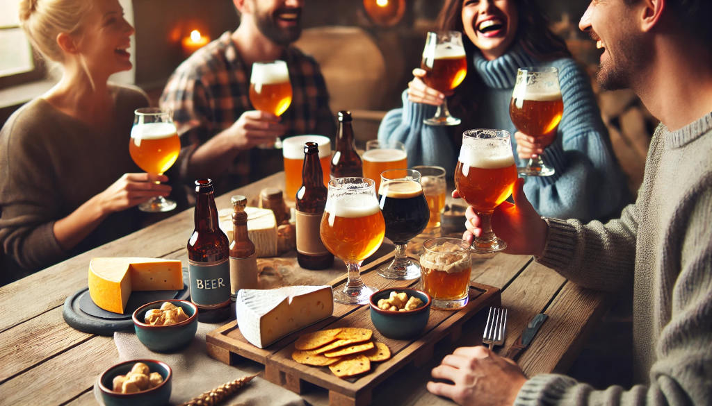 dégustation de bières entre amis