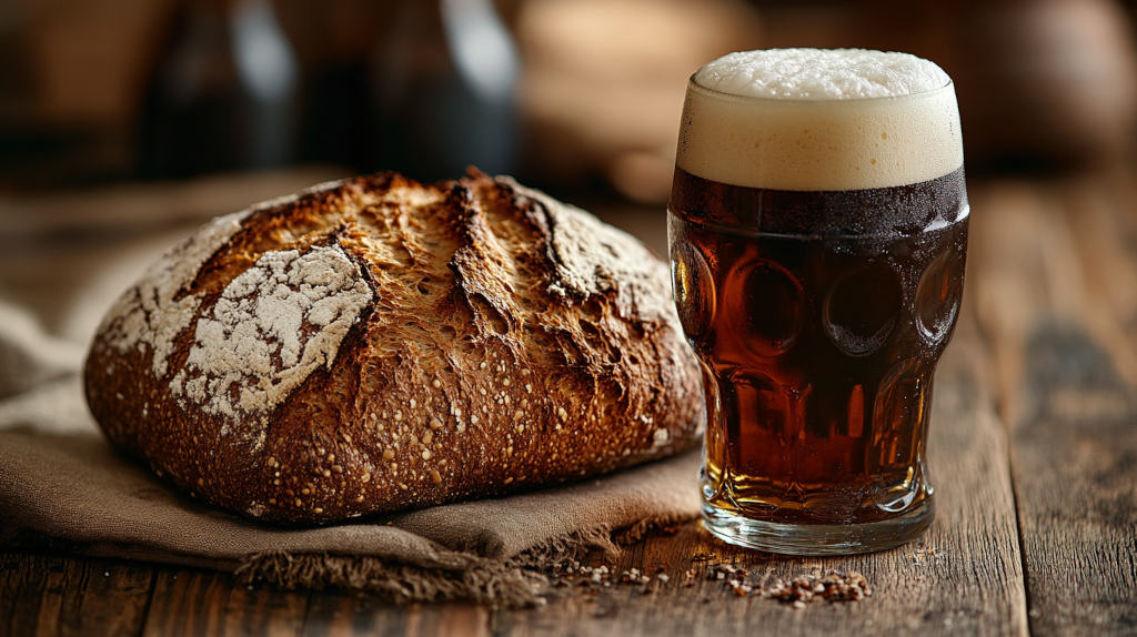 recettes à base de bière : pain rustique