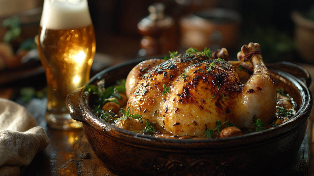 recettes à base de bière : poulet