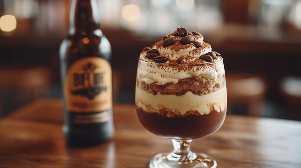 recettes à base de bière : tiramisu au stout