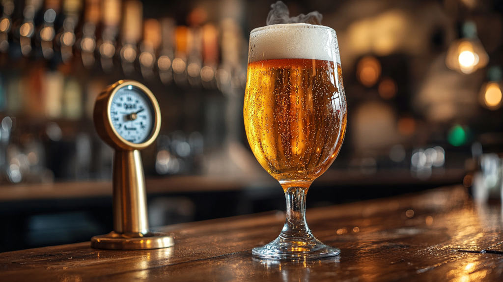 température de service d'une bière