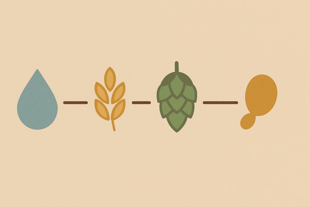 zythologie pour débutants, les ingrédients d'une bière